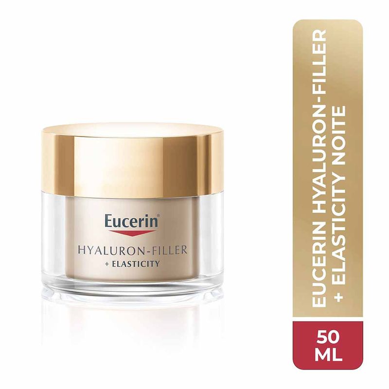 Eucerin Creme Facial Anti-Idade Firmador Noite Hyaluron-Filler Elasticity 50g