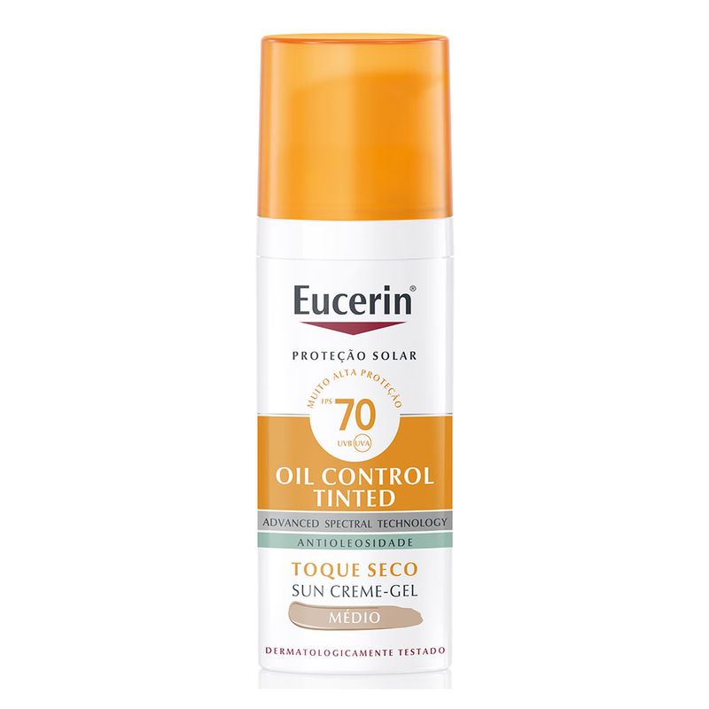 EUCERIN Protetor Solar Facial Oil Control Antioleosidade FPS70 Médio