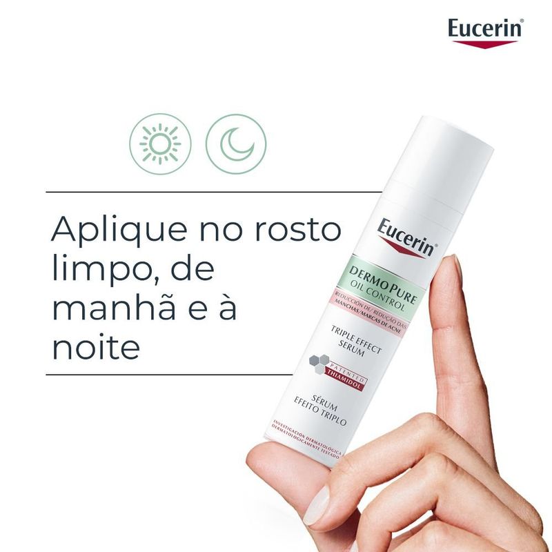 EUCERIN Sérum Facial Antiacne Dermo Pure Efeito Triplo Antioleosidade 40ml